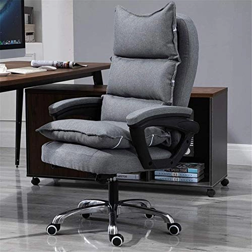 Reclining Chair - Fabric Cotton Black