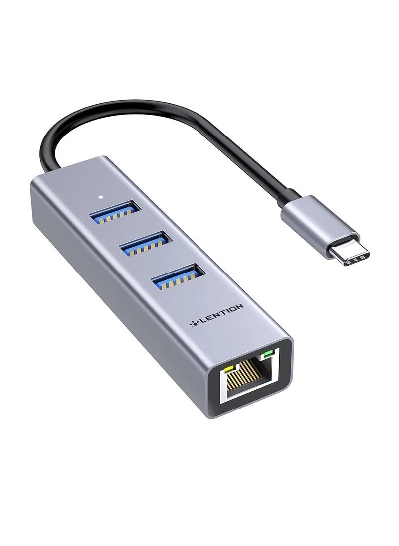USB C Hub - 4K HDMI Gigabit Ethernet 3 USB 3.0