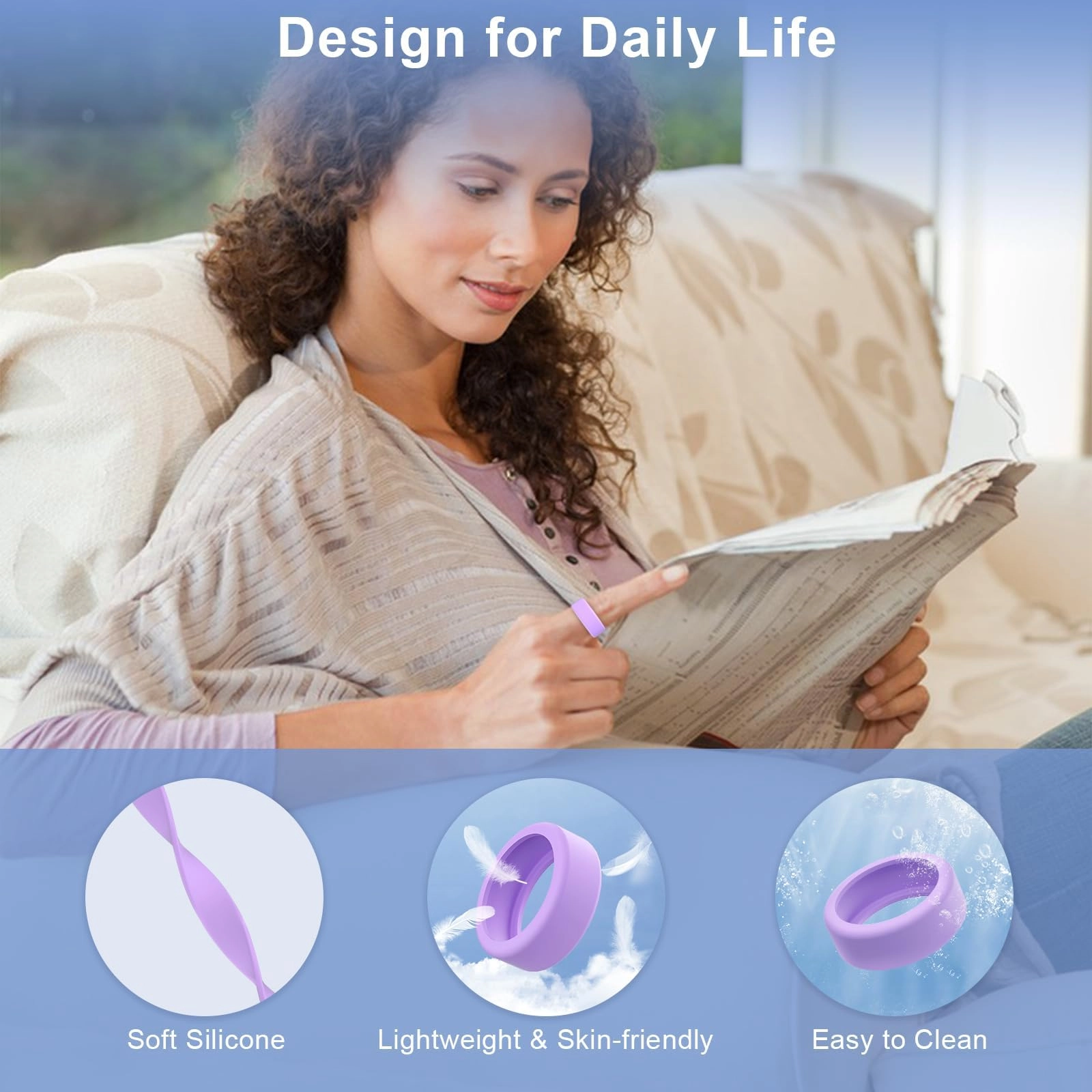 Ring Protector for Oura Ring 4/Gen3/Samsung Galaxy Ring/RingConn Gen 2&1 (S for 5/6/7/8/9/10)