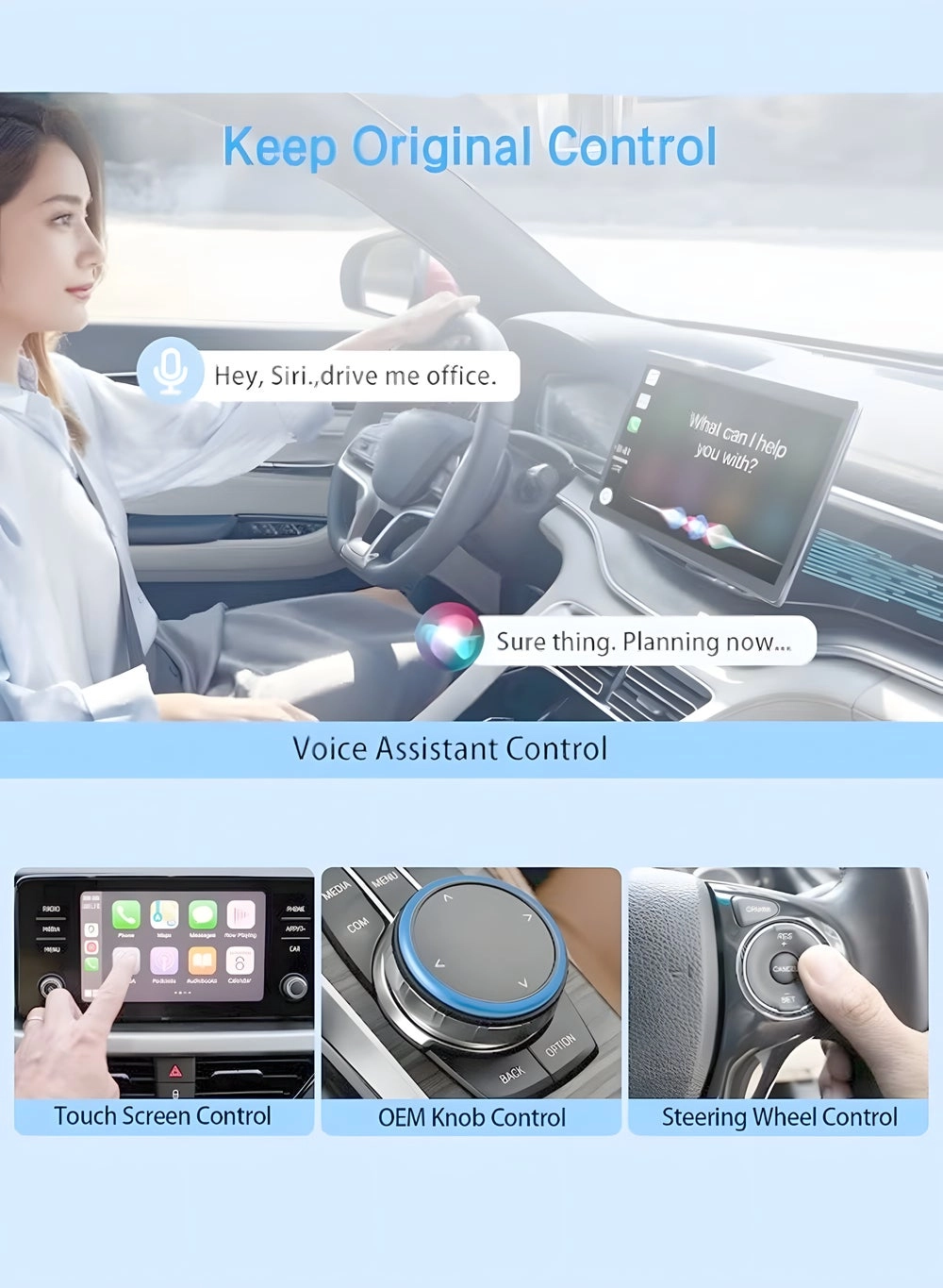 Wireless Carplay Adapter - Wireless Apple iPhone Android Phone