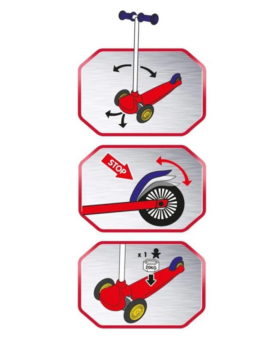 SPIDEY Twist 3-Wheel Kick Scooter