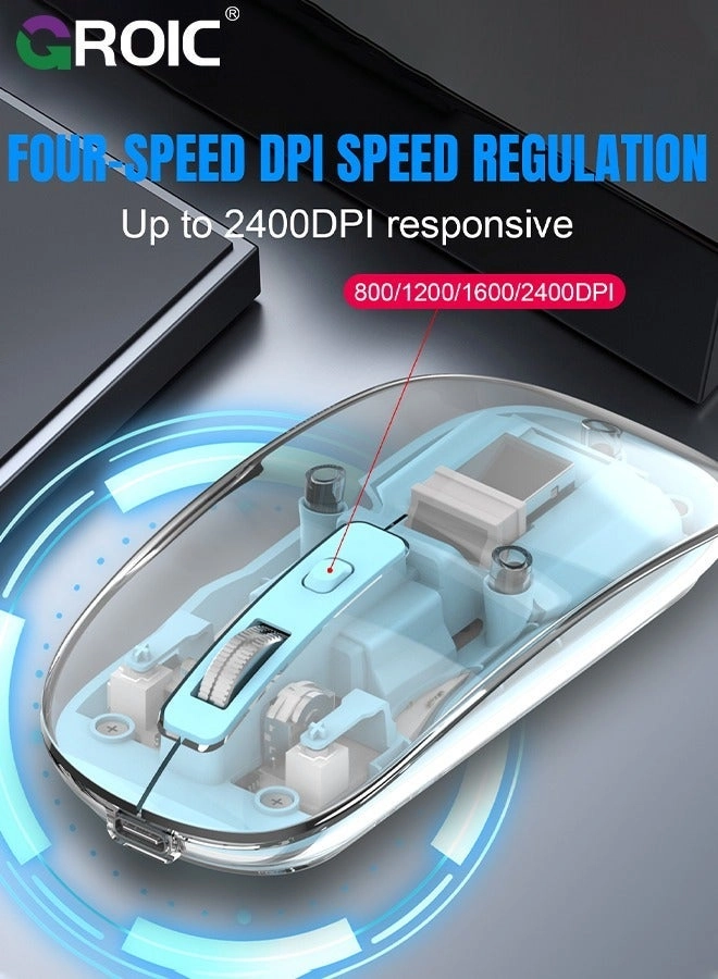 LED Slim Silent Mouse - Wireless