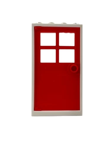 Door Frame - Beige 5 pcs + Door Leaf - Green