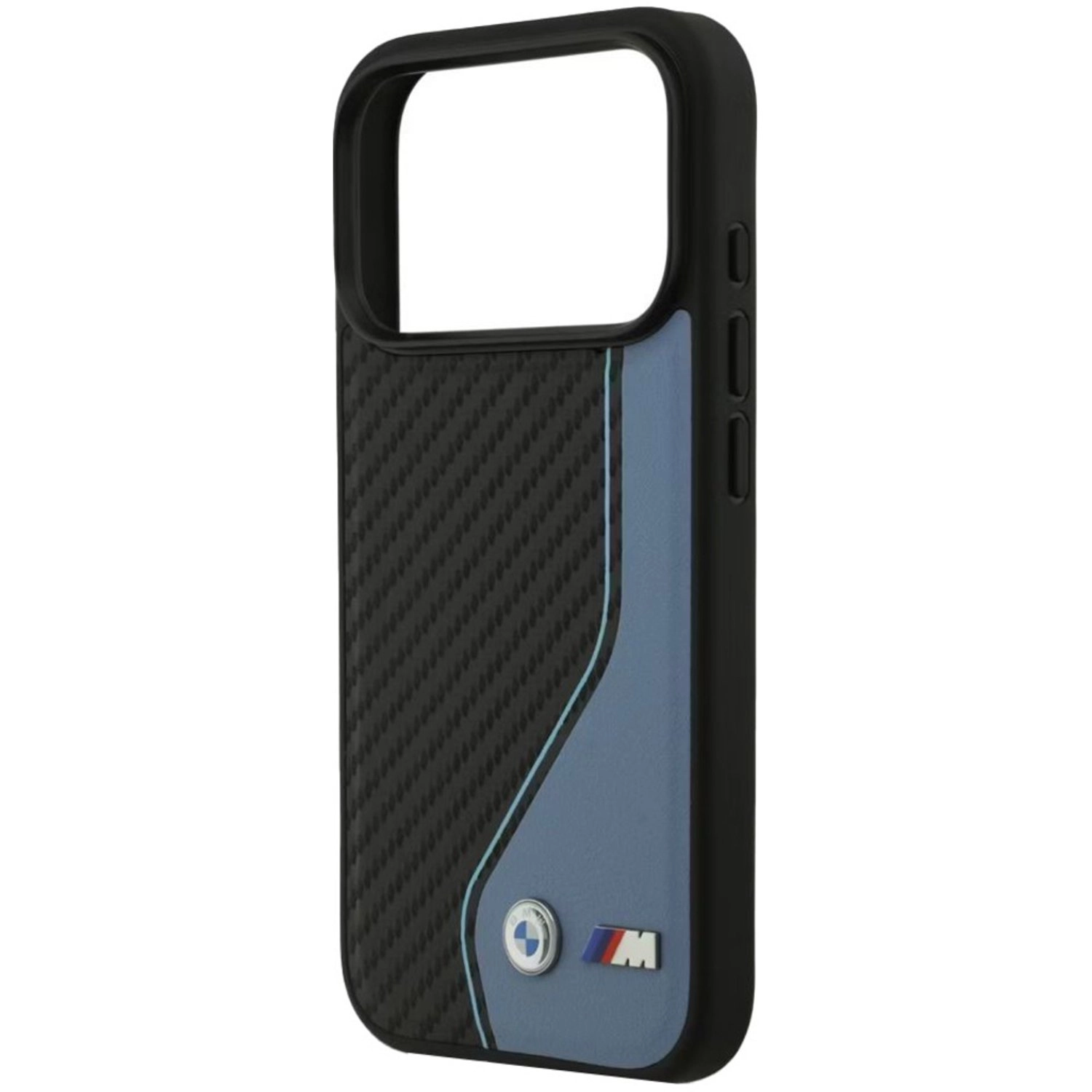 BMW PU Leather and Carbon Case with MagSafe for iPhone 17 Pro Max