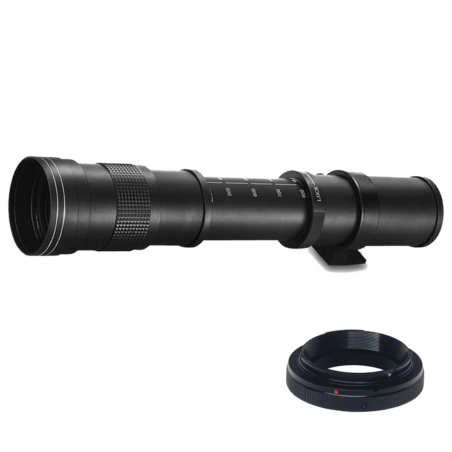 (Renewed) EOS R100 + RF-S 18-45mm + 420-800mm + 100S Sling Backpack + 64GB Memory Cards