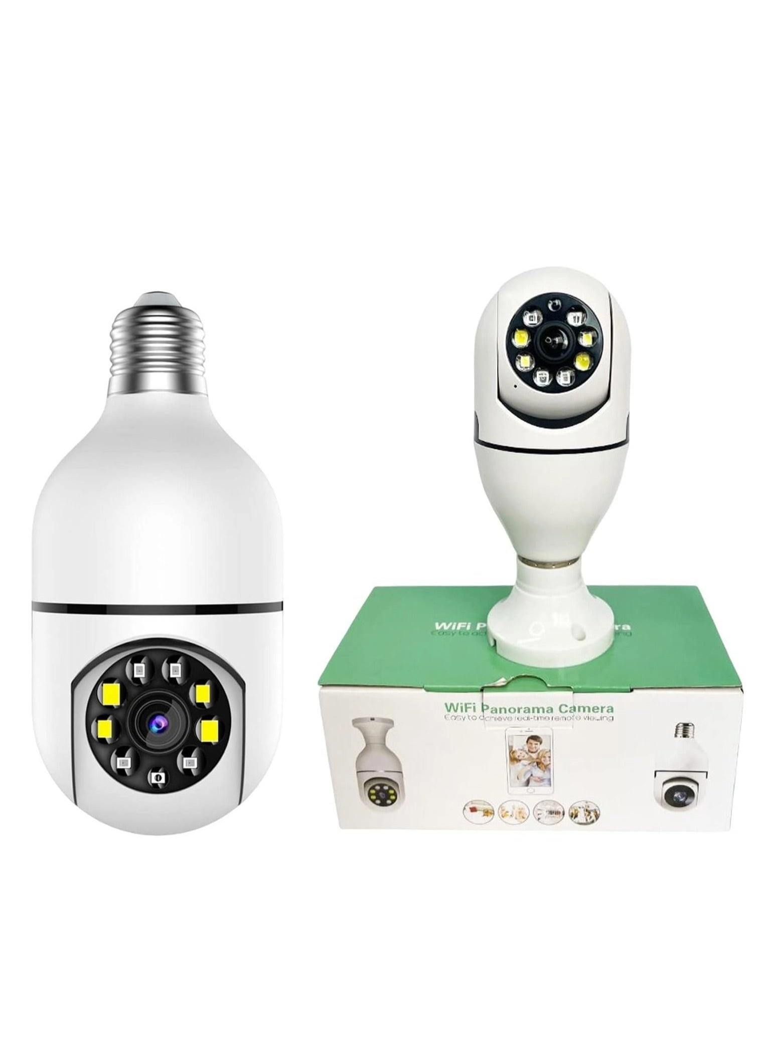 Wireless Light Bulb Camera 1080P