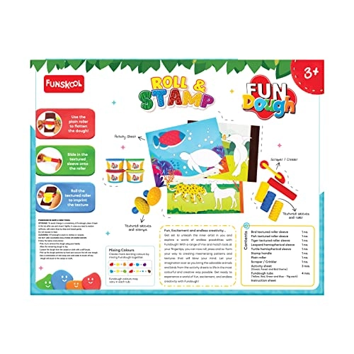 Fundough Playset - 3+ years 4 tubs