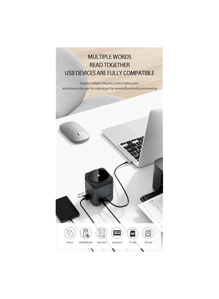 CubeMag - 8-in-1 USB C Gigabit Ethernet