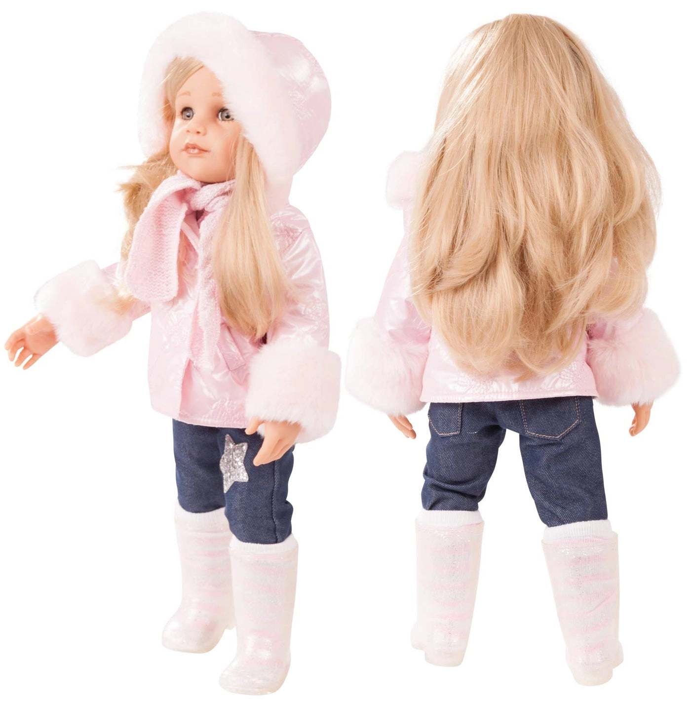 Hannah Posable Doll - 19.5" all-vinyl Long Blonde Hair