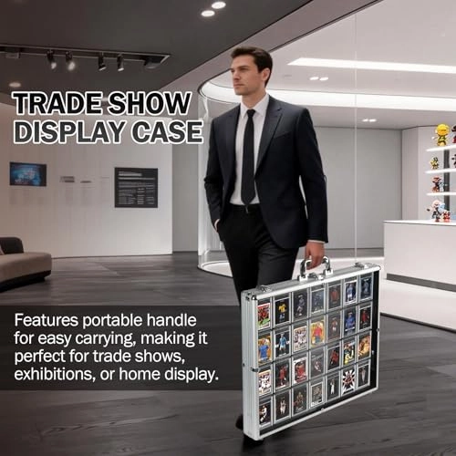 Trade Show Card Display Case - LED Light 24 x 20 inch