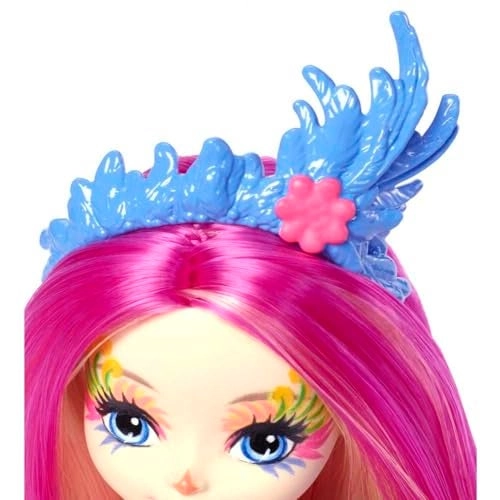 Peeki Parrot Doll - 6-inch + Sheeny Animal Figure - parrot friend