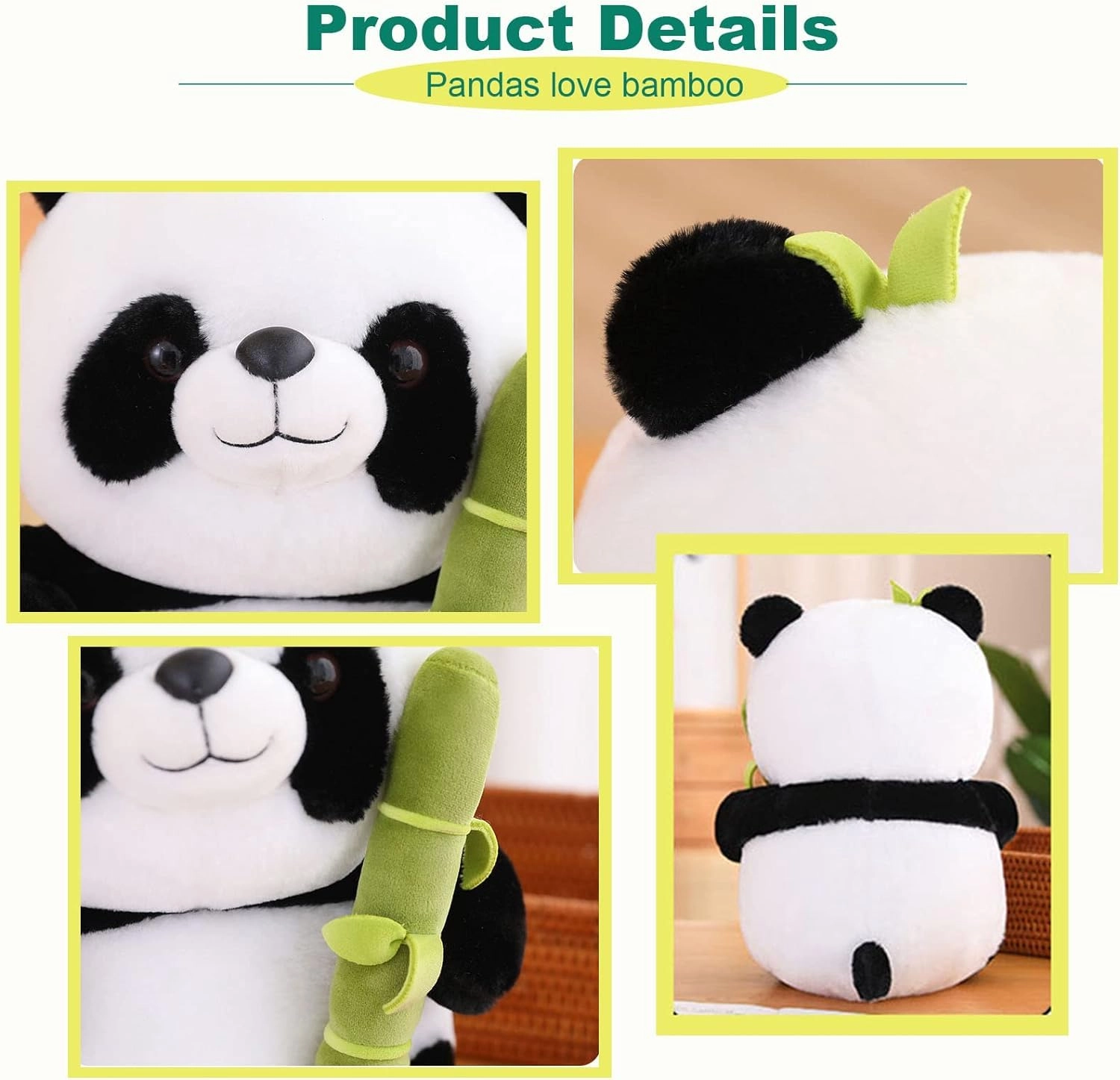 Elephant - 32 cm Plush + Panda + Rabbit + Turtle