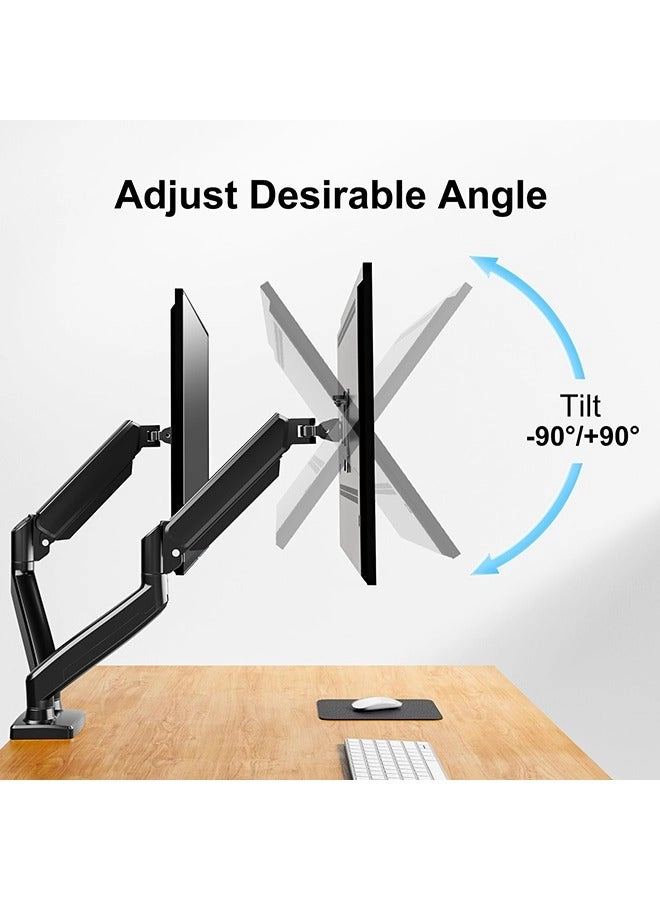 Dual Monitor Mount Stand - dual 13 to 32 Inch 75x75mm 100x100mm