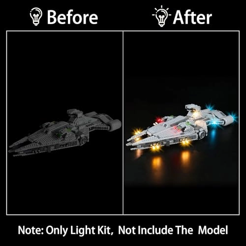 LED Lighting Kit for LEGO 75315 Imperial Light Cruiser - Plastic less than 5V