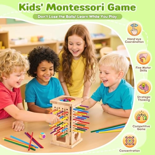 Montessori Wooden Board Game - 3 years+ 42 pieces