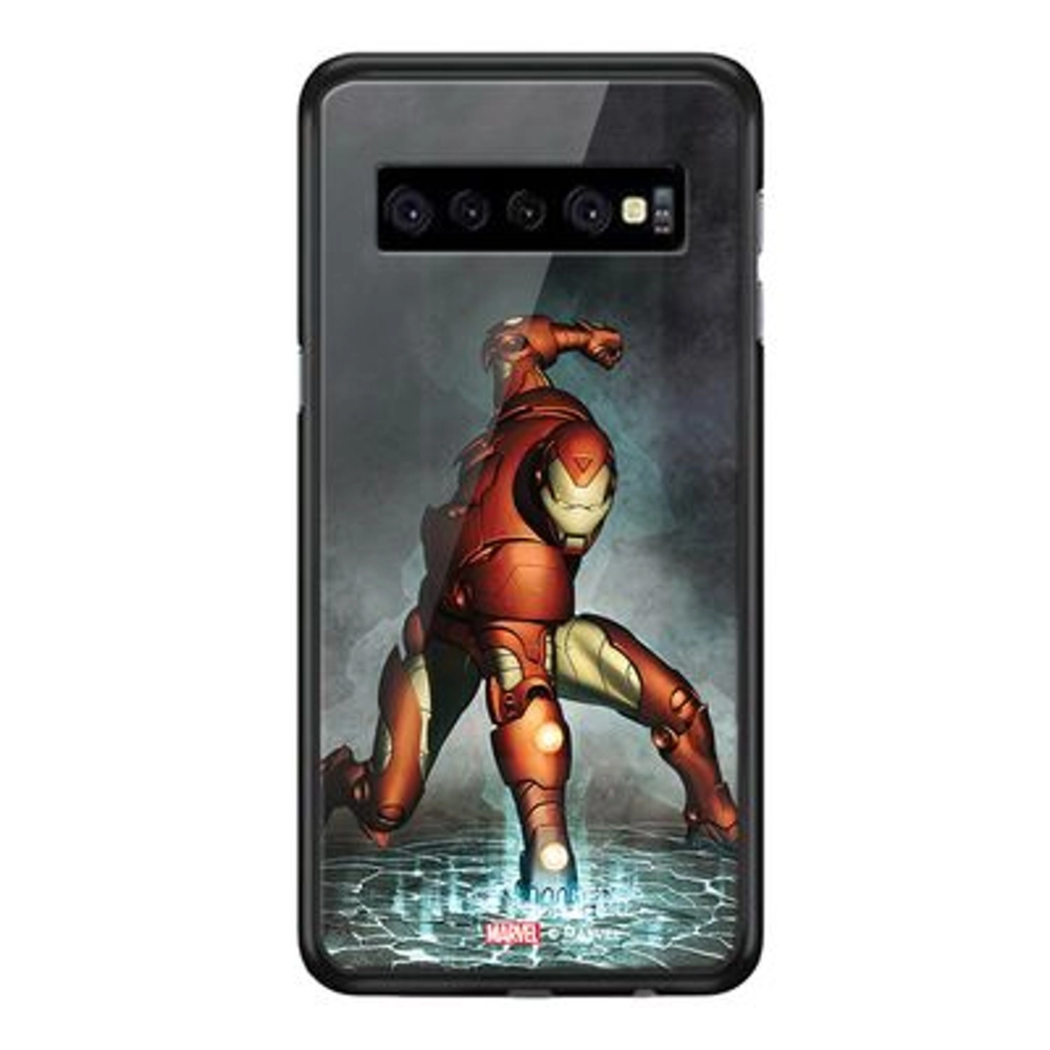Wackylicious Iron Man Superhero Landing Back Case for Galaxy S10