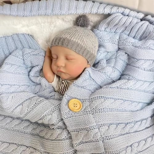 Mini Reborn Baby Doll - 12 Inch Silicone Boy Set Ages 3+