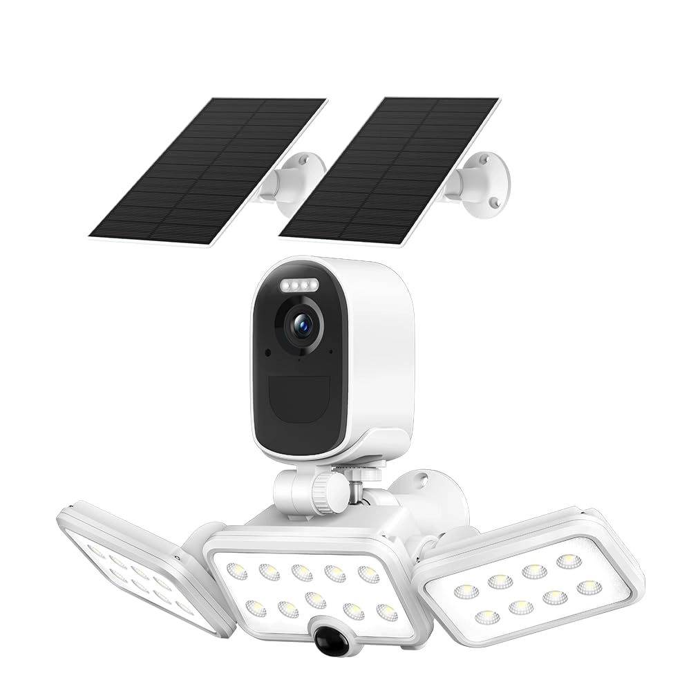 Wkkengd Solar Camera Outdoor Wireless 4MP