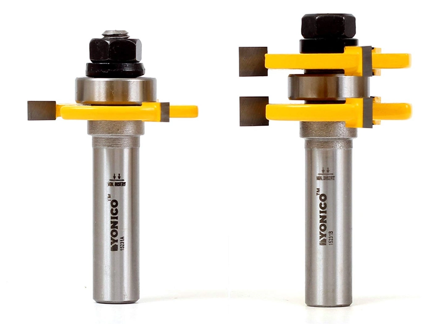 Tongue and Groove Router Bits Set - 3/4-Inch 1/4-Inch 2 Bit