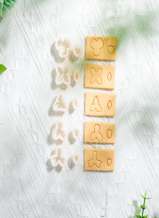 Flower Polymer Clay Cutter - 10Pcs Mini
