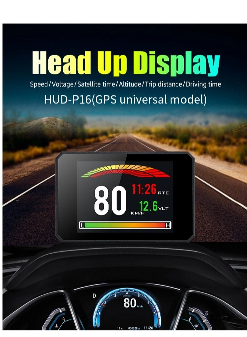 T816 - Head Up Display Vehicle Speed Meter Black
