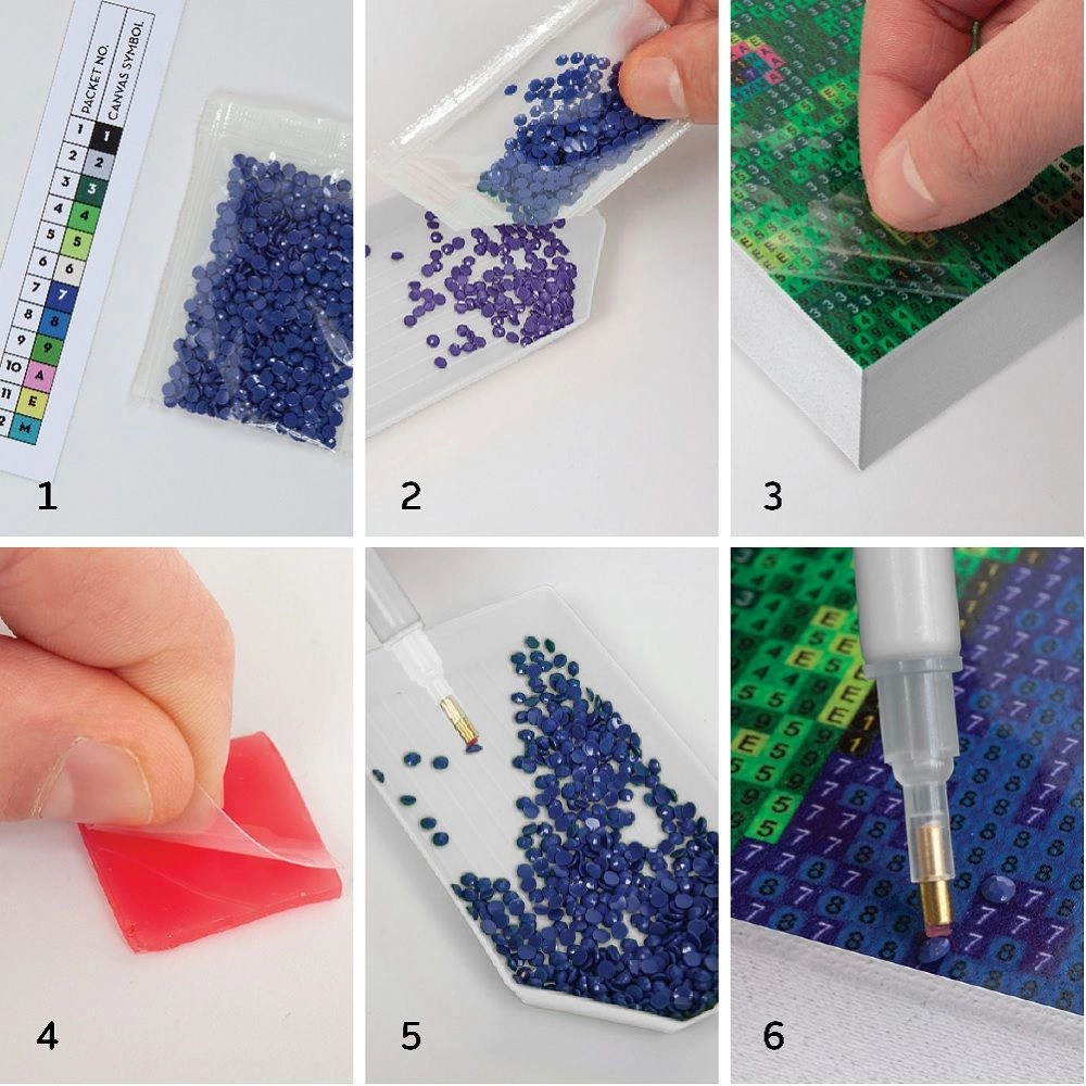 Light Up Crystal Canvas Eiffel Tower - 16 LED Multi Colour