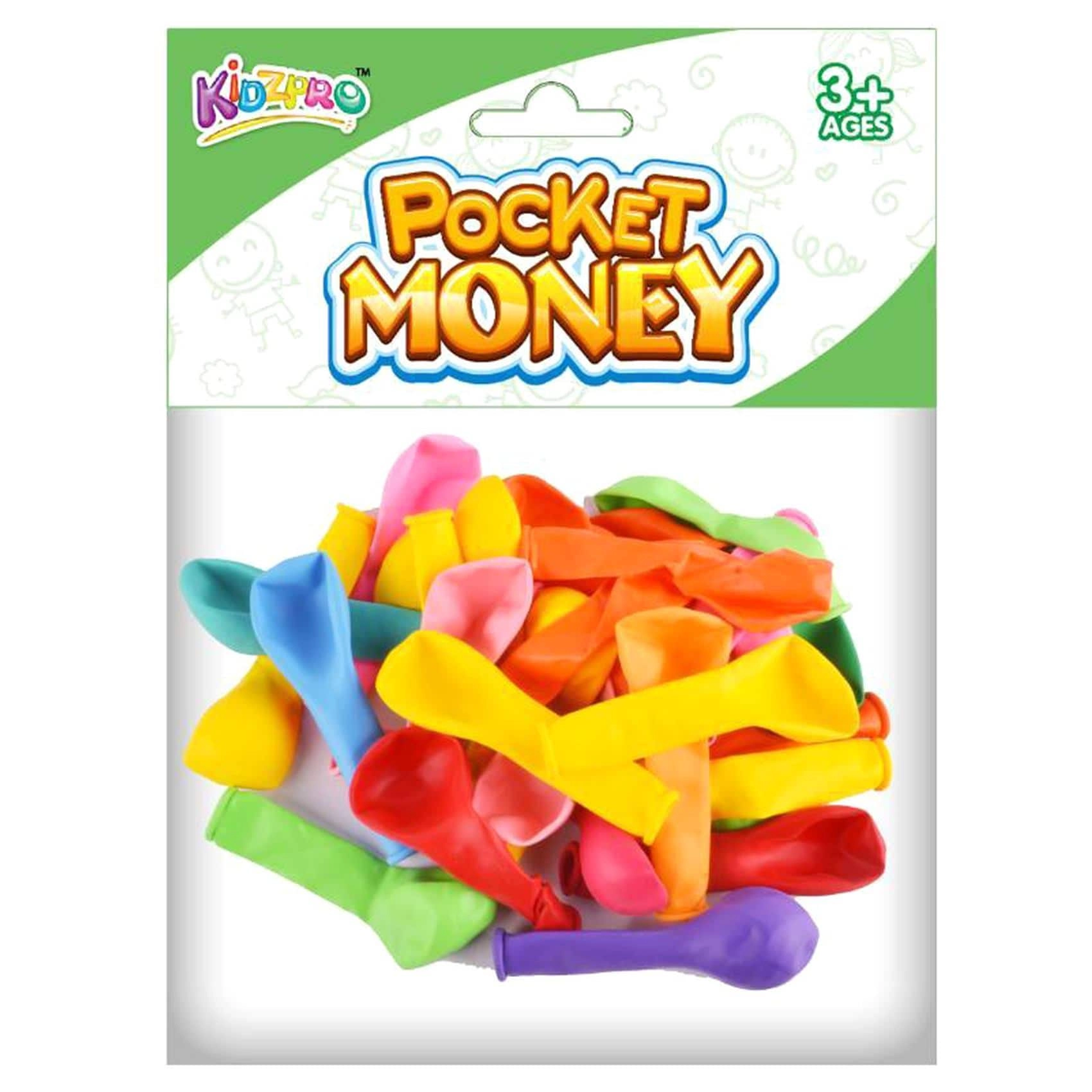 Kidzpro Pocket Money Balloon - Gold Confetti Blister