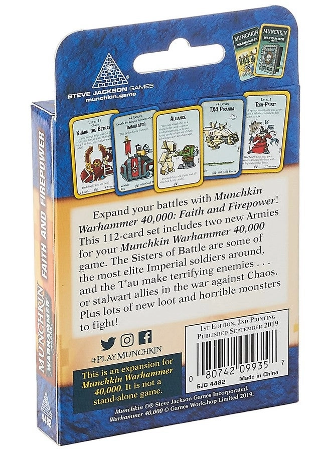 Munchkin Warhammer 40,000: Faith and Firepower - Card Game (Expansion)