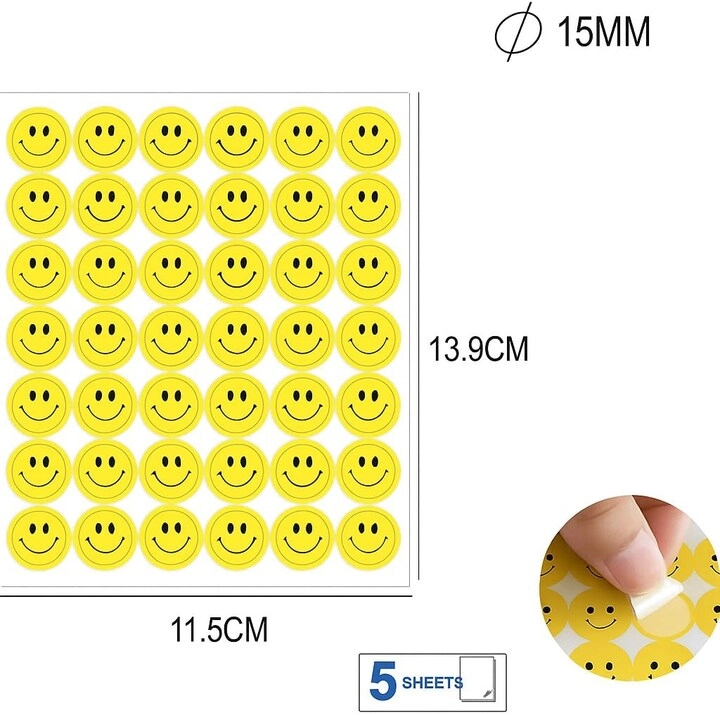 Adhesive Labels Smile - 42 15mm