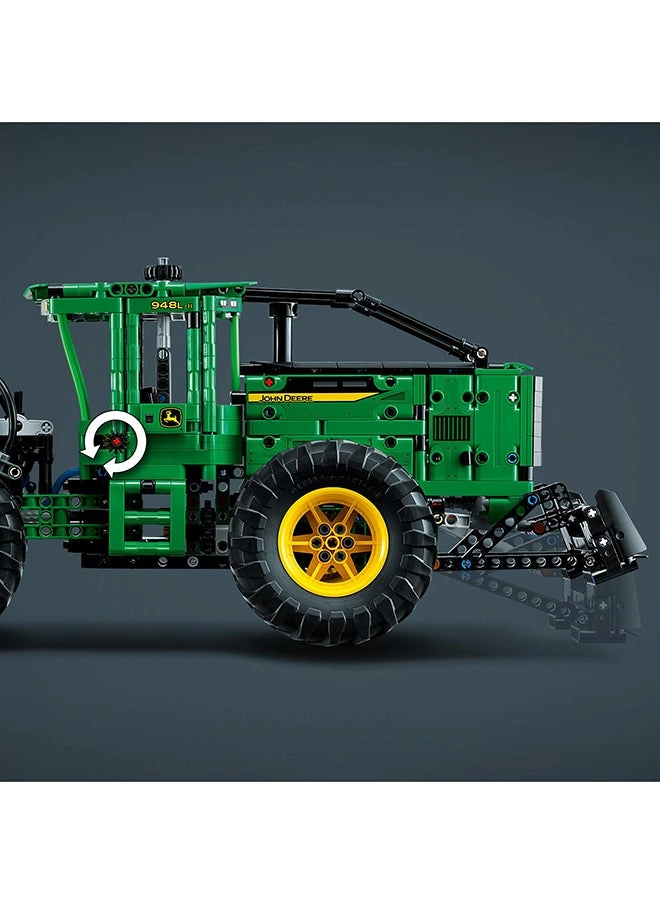 Technic John Deere 948L-II Skidder (42157) - Pneumatic functions 4-wheel drive