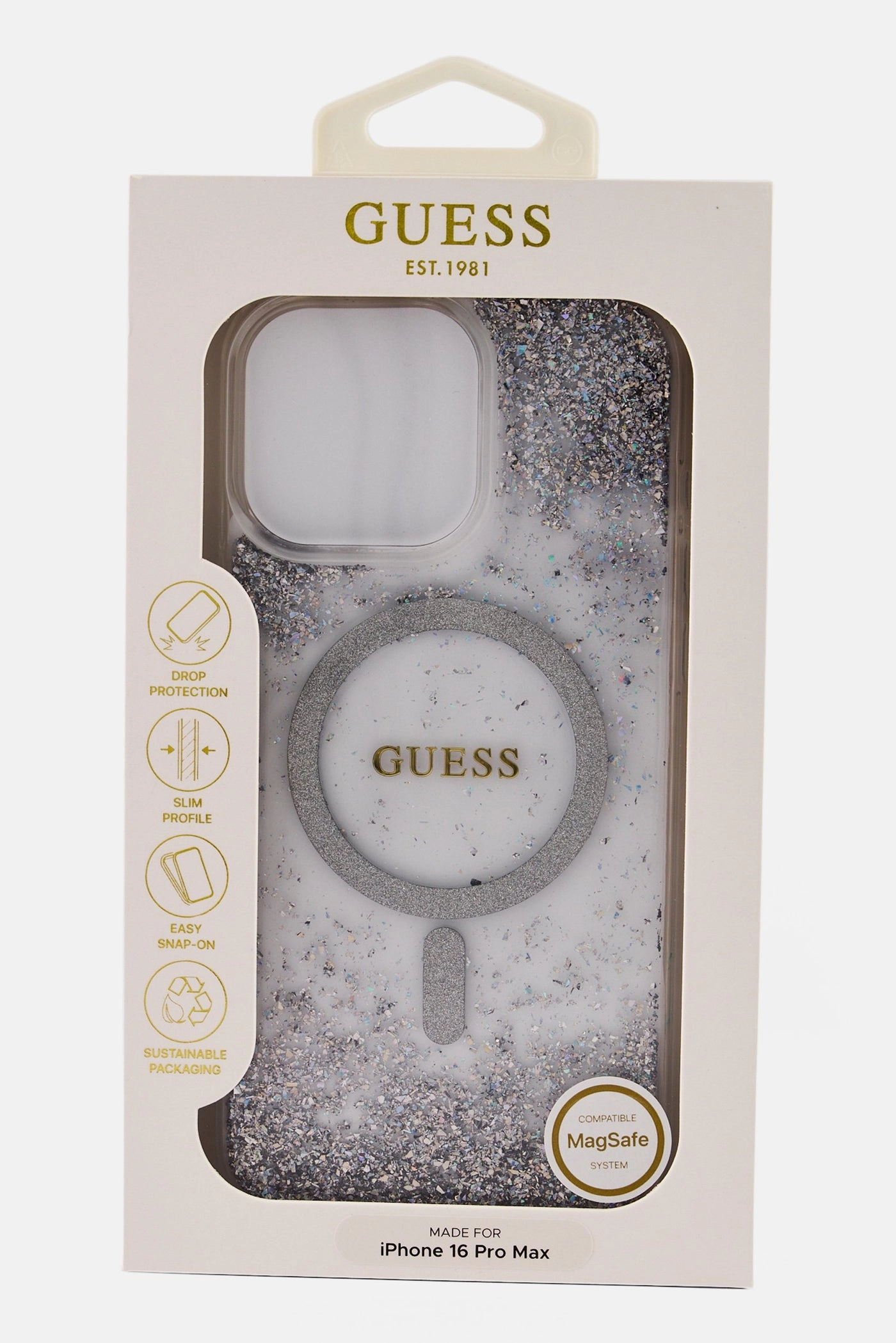 Magsafe Gradiant Glitter Phone Case - Transparent for iPhone 16 Pro Max