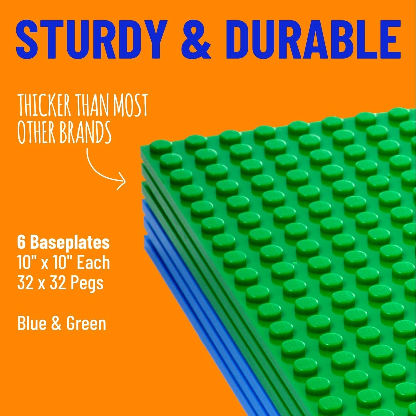 Stackable Baseplates - 6 pcs