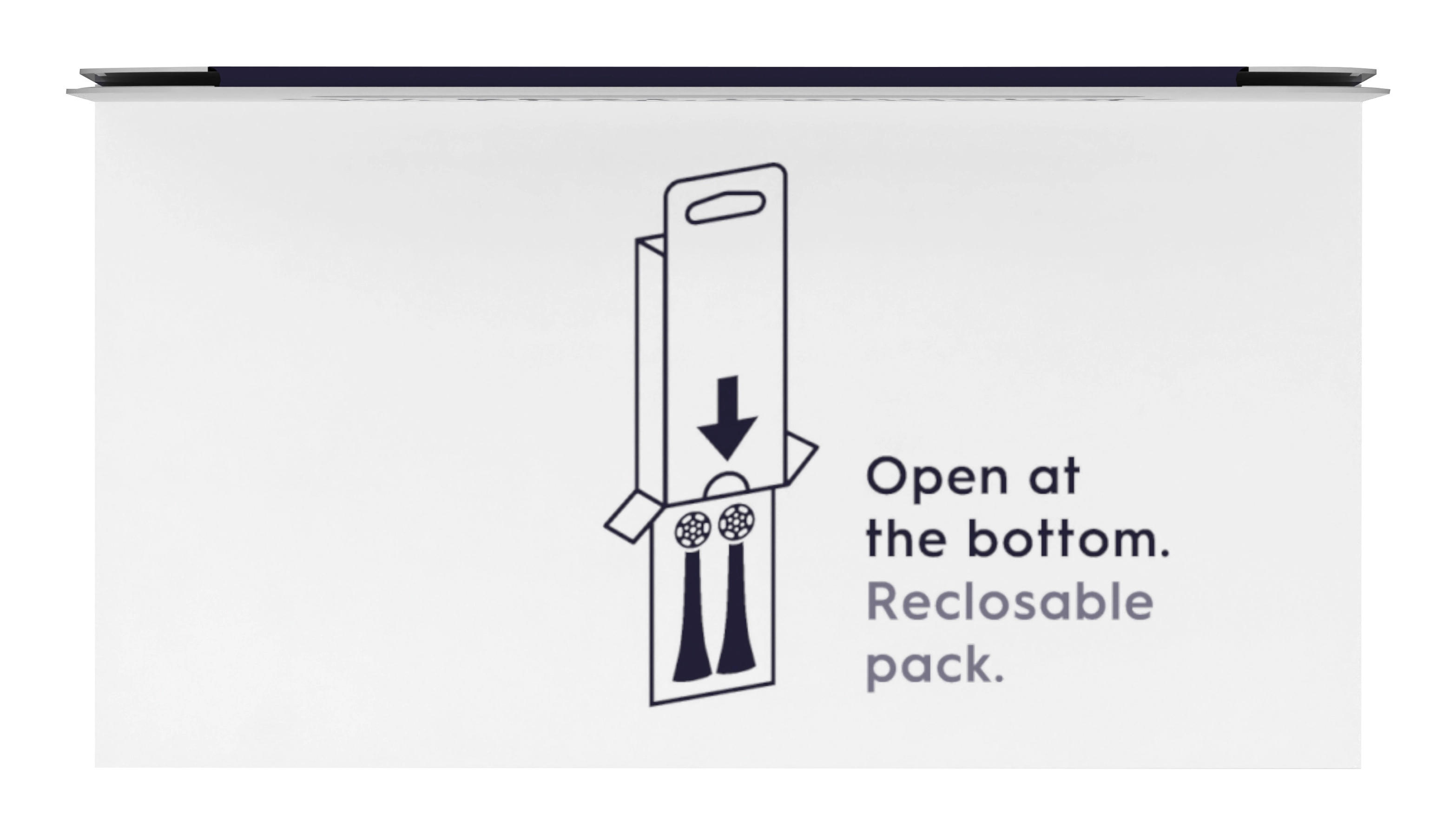 (Renewed) Io Rb Cb-2 - Replacement Brush Heads Pack Of 2 Black