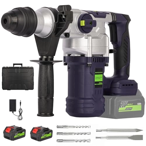 Rotary Hammer Drill - 2Pcs 4.0Ah