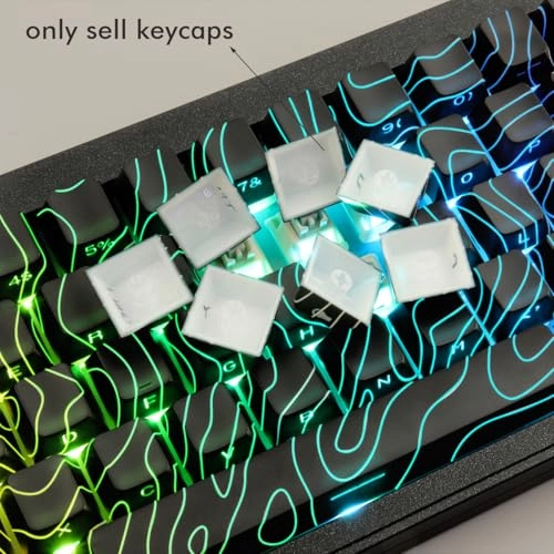PBT keycaps - QWERTY Wired