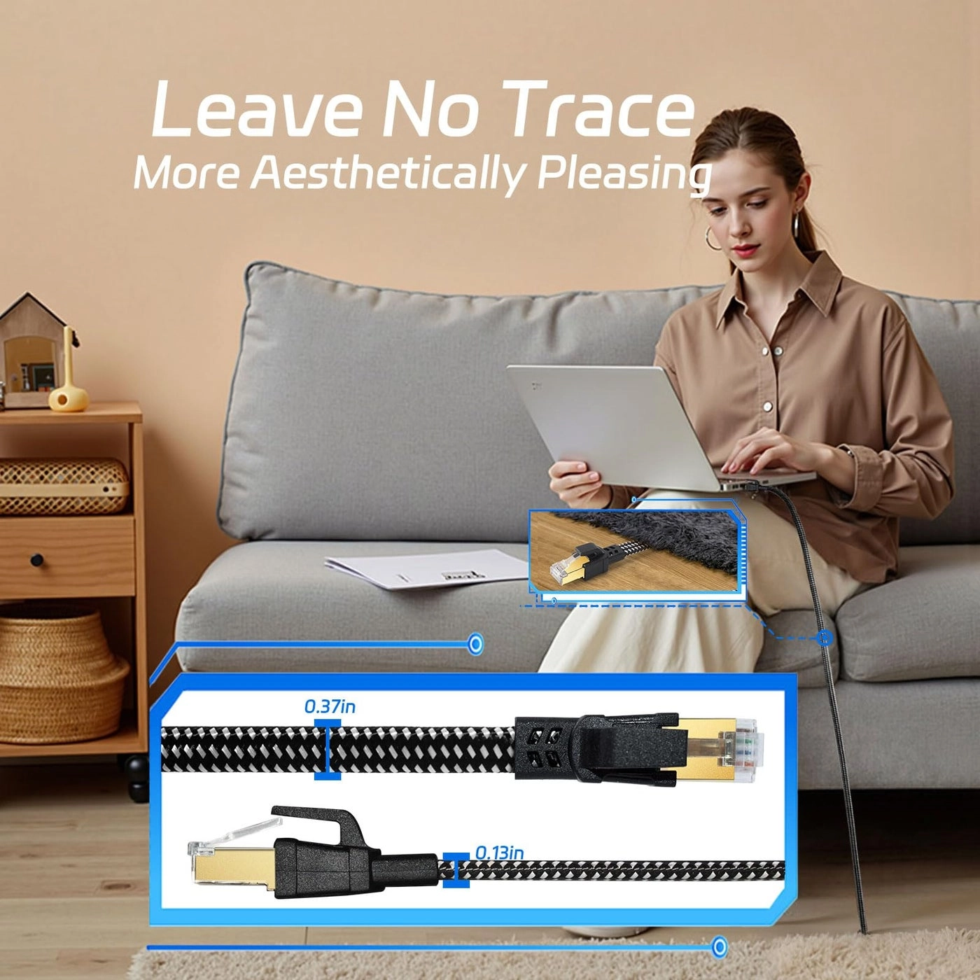Cat 8 Ethernet Cable - 50 FT