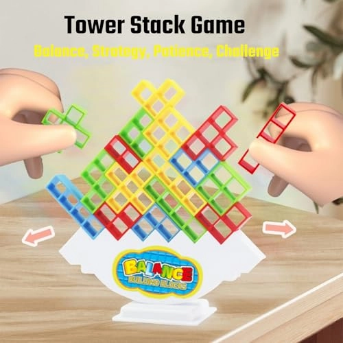 Tetra Tower Stack Game - 24 months and up 64 Pcs