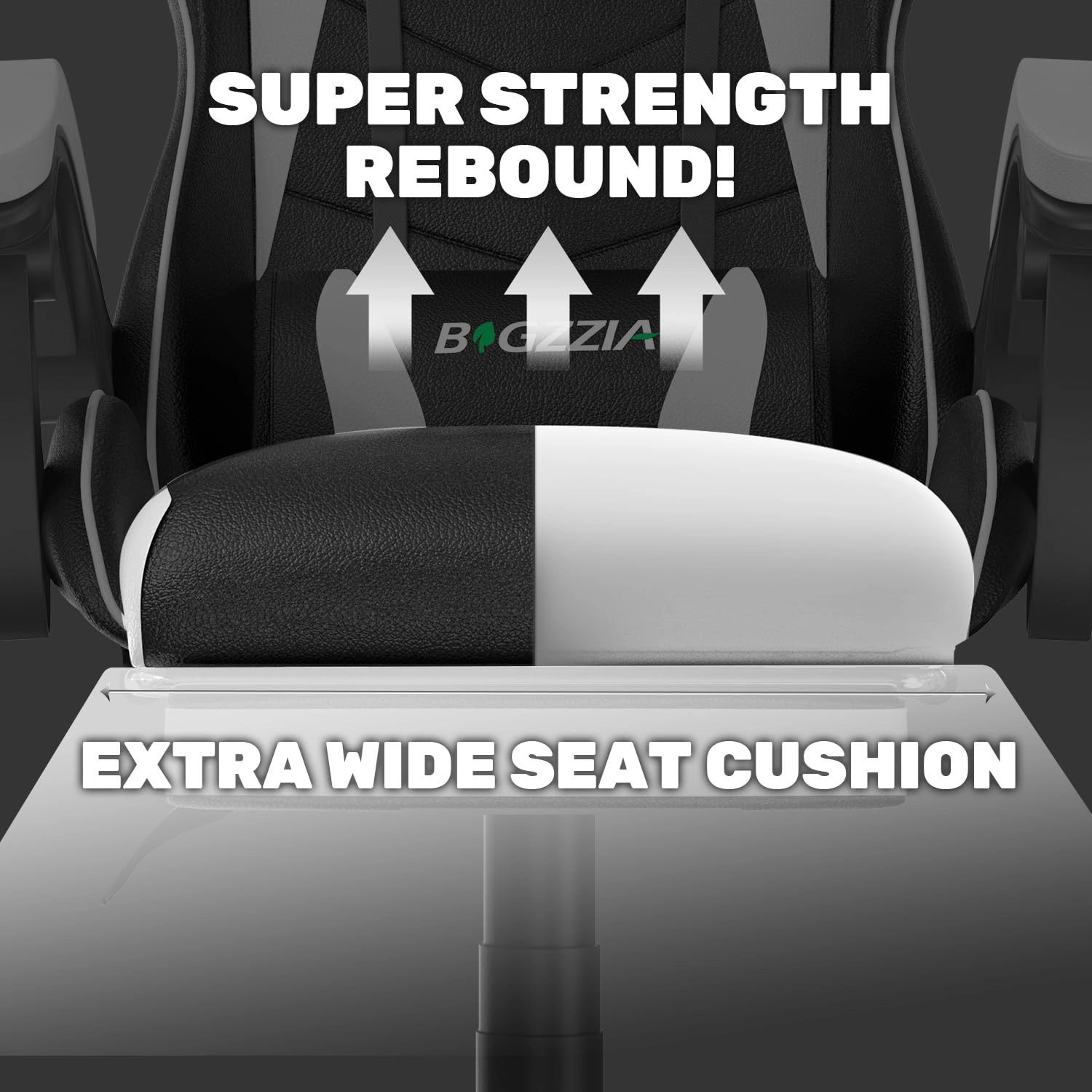 A gaming chair - Adjustable Height Reclining Feature