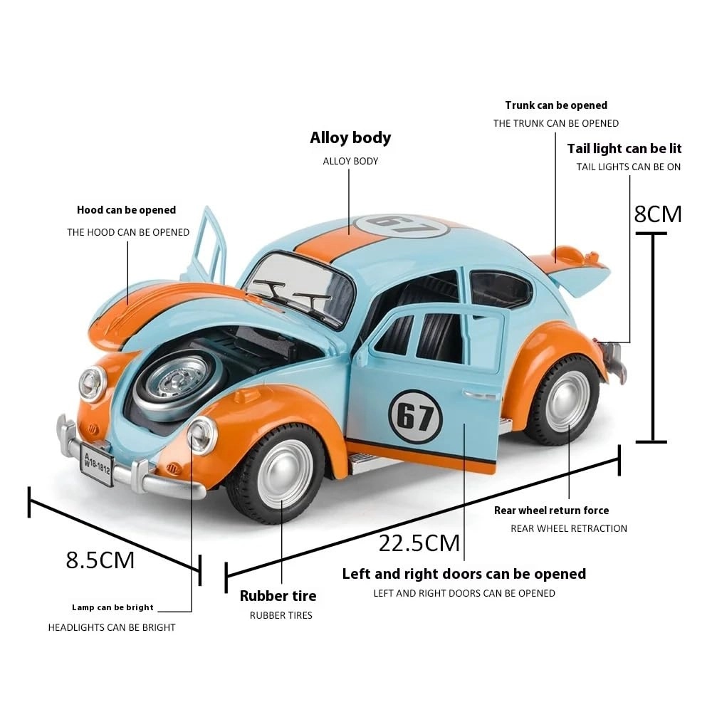 124_Beetle - 1:18 1pcs