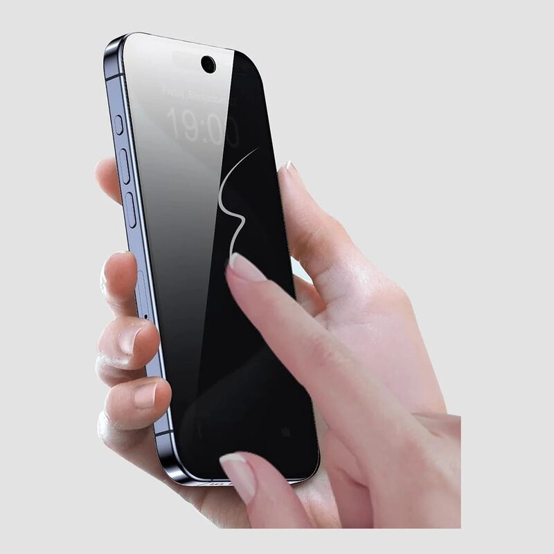 Privacy Glass For iPhone 15 Pro Max - Black 9H 0.3 mm