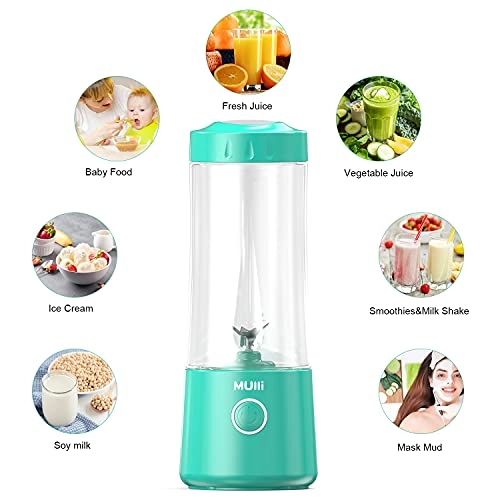 Multifunctional Portable Blender MA5 - USB Rechargeable 6 Stainless Steel Blades Auto Shut Off