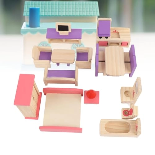 Wooden Toy Furniture - 18 months and up 19 pieces