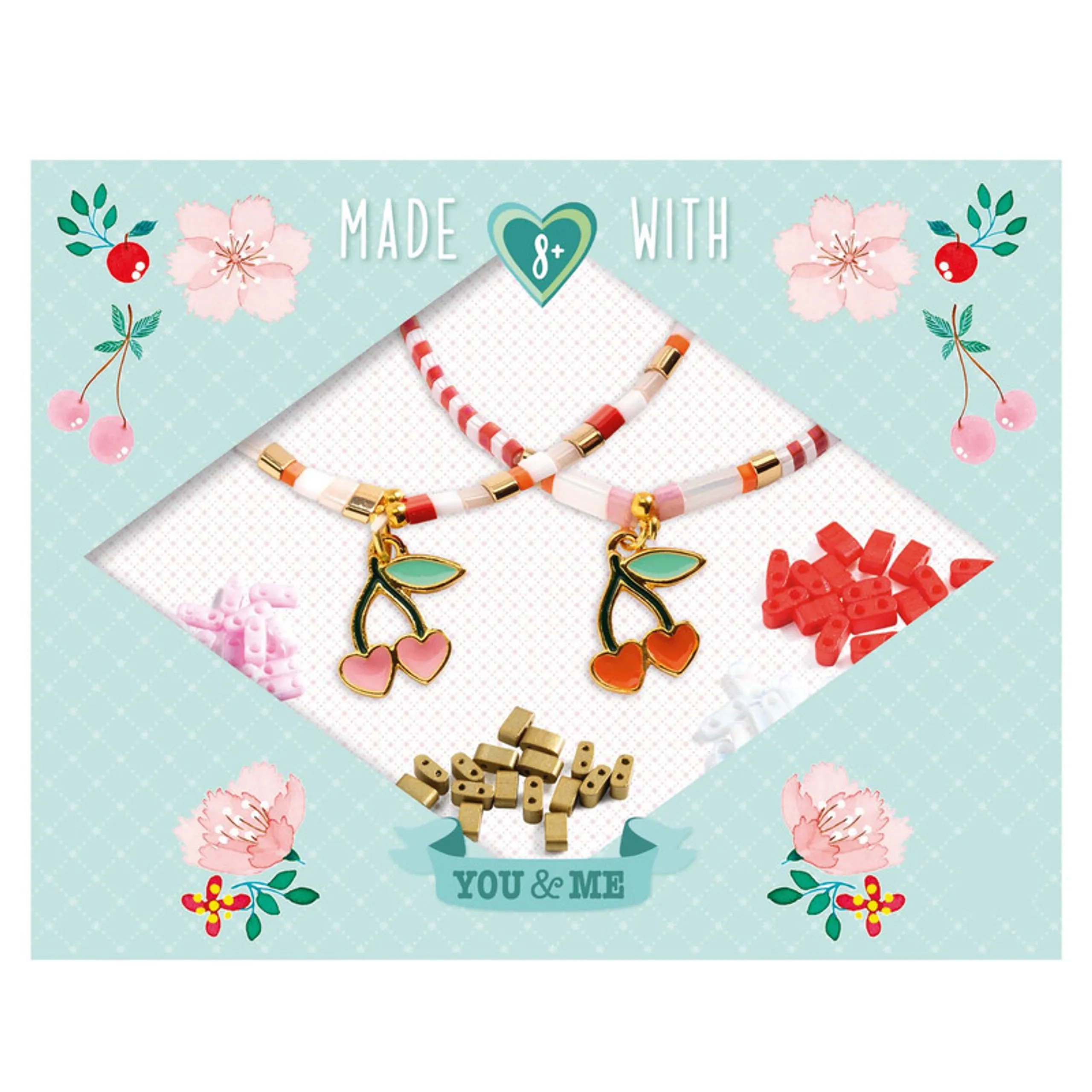 DJECO Tila And Cherries - 173 beads 4 cherry charms