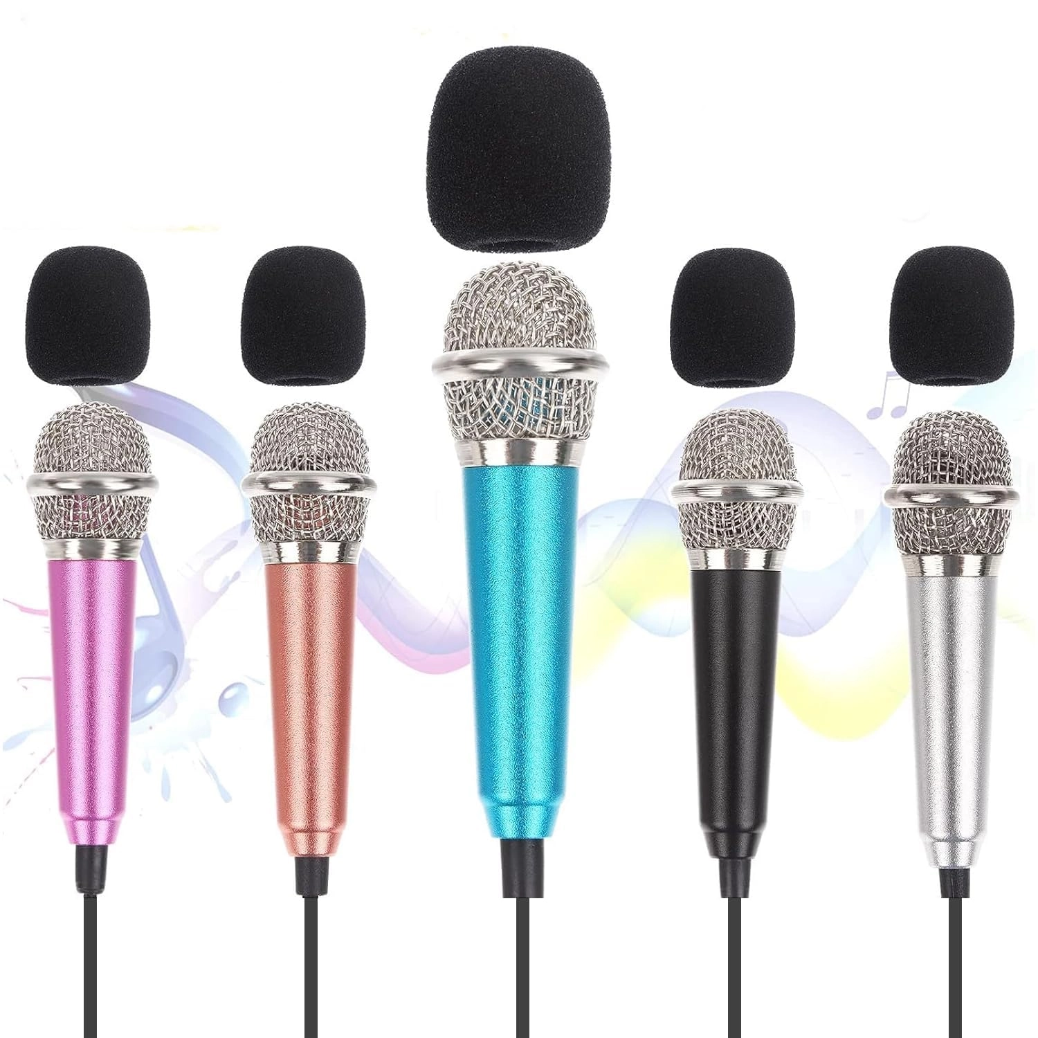 Azonee Mini Microphone Karaoke 3.5mm-Mini-Jack Microphone