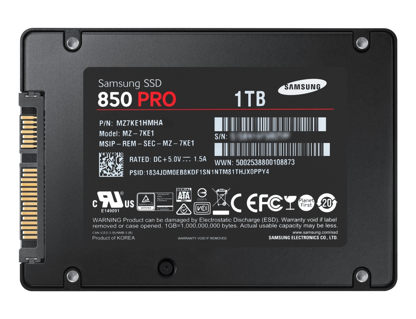 850 PRO - 1 TB 2.5-inch