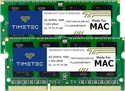 Timetec KIT(2x4GB) - 8GB 1600MHz 204-Pin DDR3L
