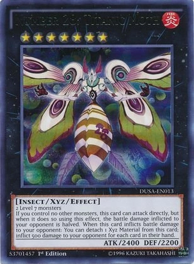 Yu-Gi-Oh! Number 28: Titanic Moth DUSA-EN013 - 1st Edition
