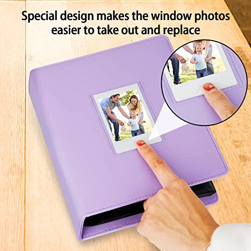 2x3" 288 Pockets Faux Leather Photo Album