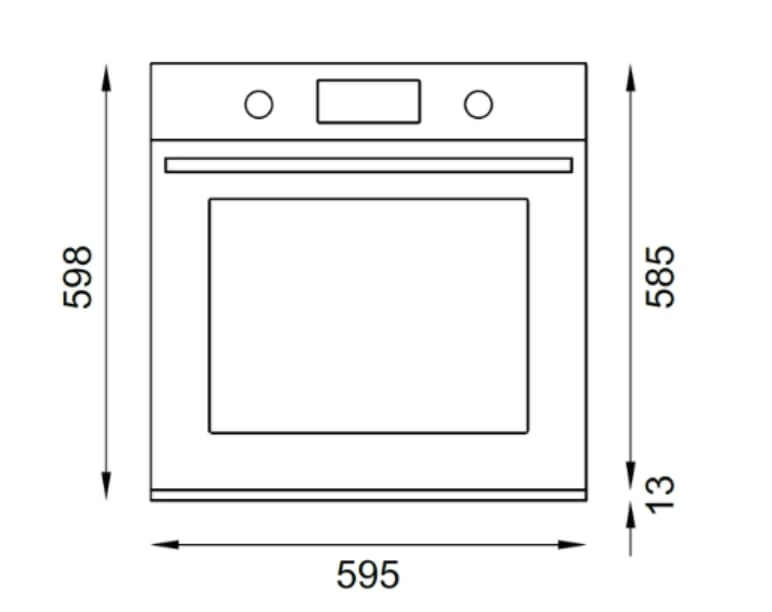 Modern Series F605MODEKXS 60cm Fan assisted