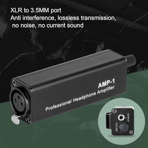 Headphone Amplifier - XLR to 3.5mm Independent Volume Control